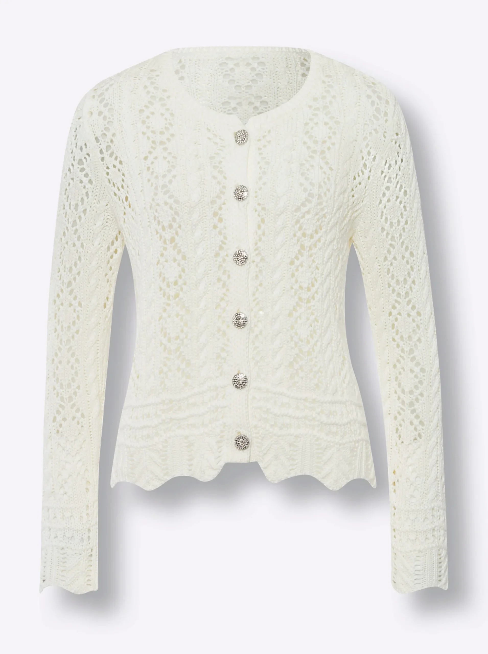 Strickjacken|heine Strickjacke champagner