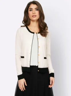 Strickjacken|heine Strickjacke ecru