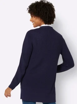 Basics|Strickjacken| Strickjacke marine