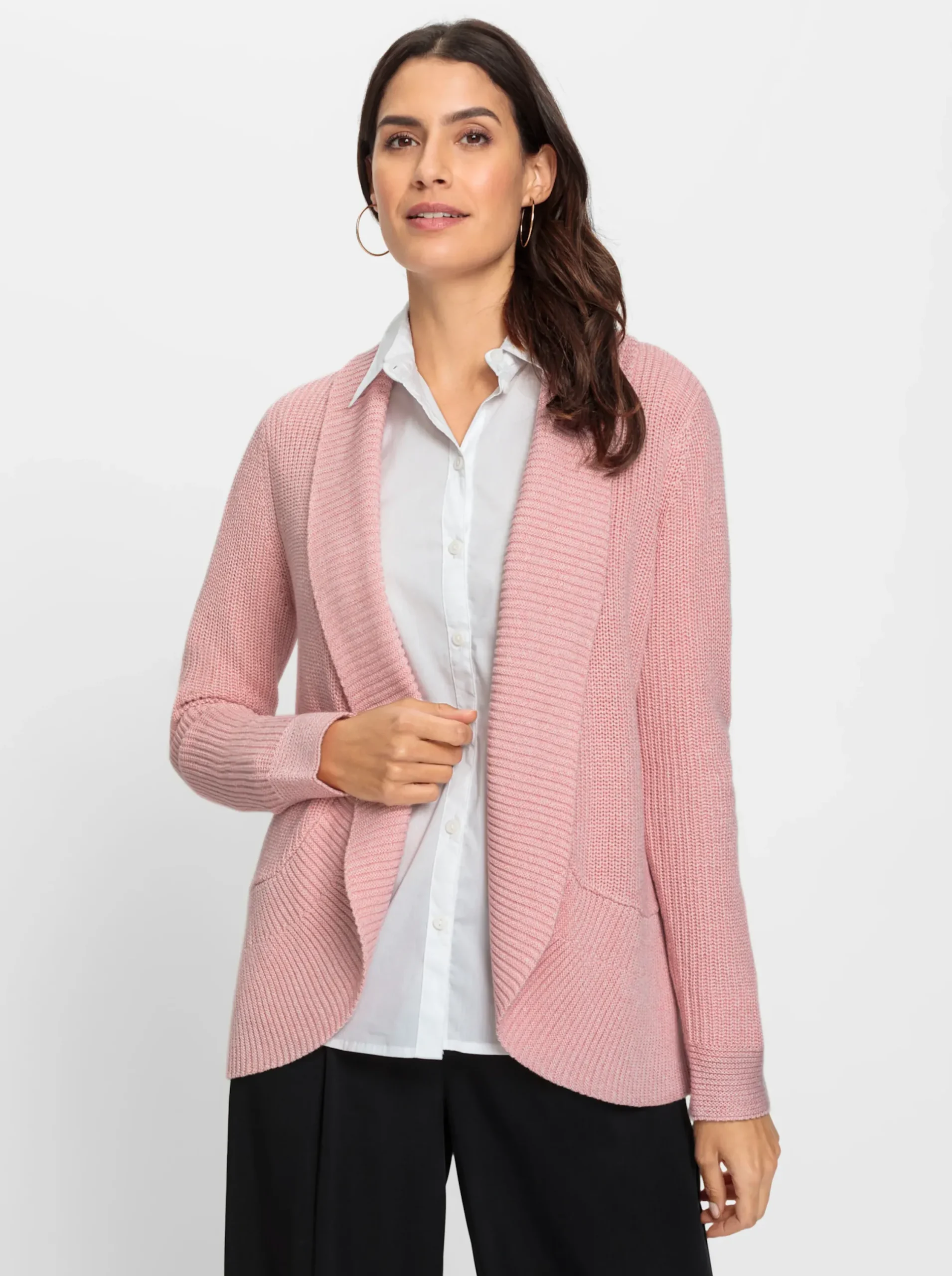Strickjacken| Strickjacke rosenquarz-meliert
