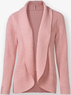 Strickjacken| Strickjacke rosenquarz-meliert