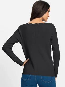 Strickjacken|heine Strickjacke schwarz