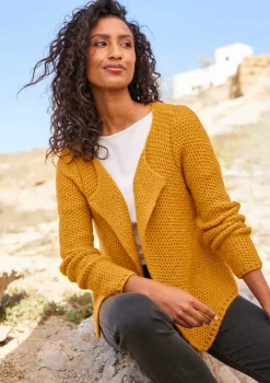 Strickjacken|heine Strickjacke ocker