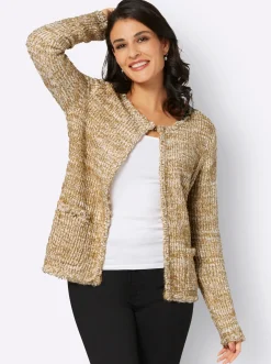 Strickjacken| Strickjacke champagner