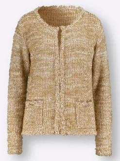 Strickjacken| Strickjacke champagner
