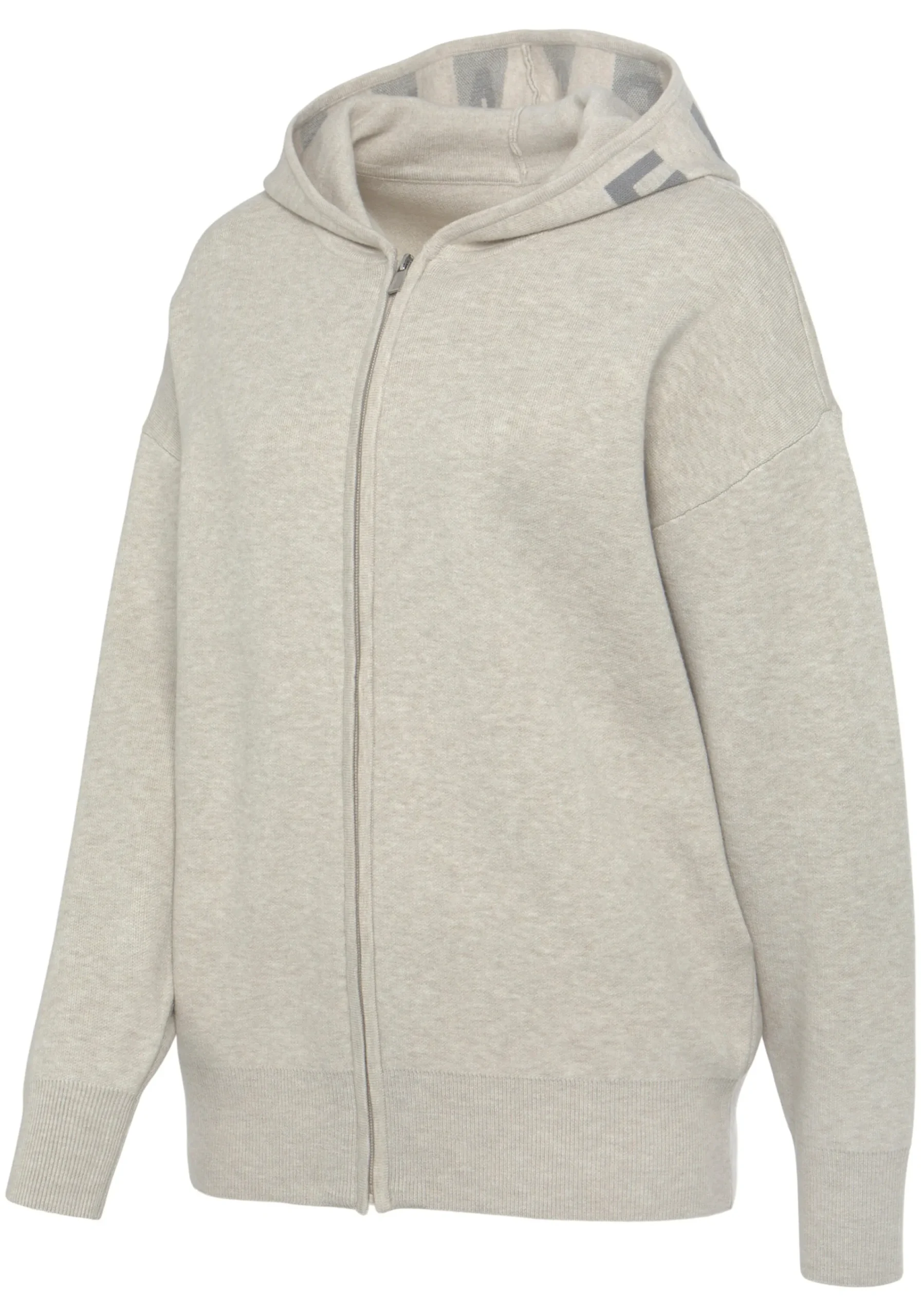 Homewear|Homewear|Elbsand Strickjacke hellgrau