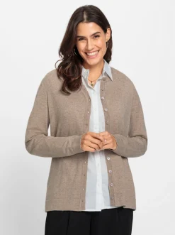 Strickjacken| Strickjacke sesam-meliert