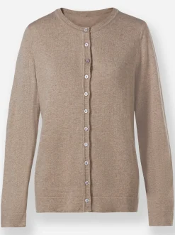 Strickjacken| Strickjacke sesam-meliert