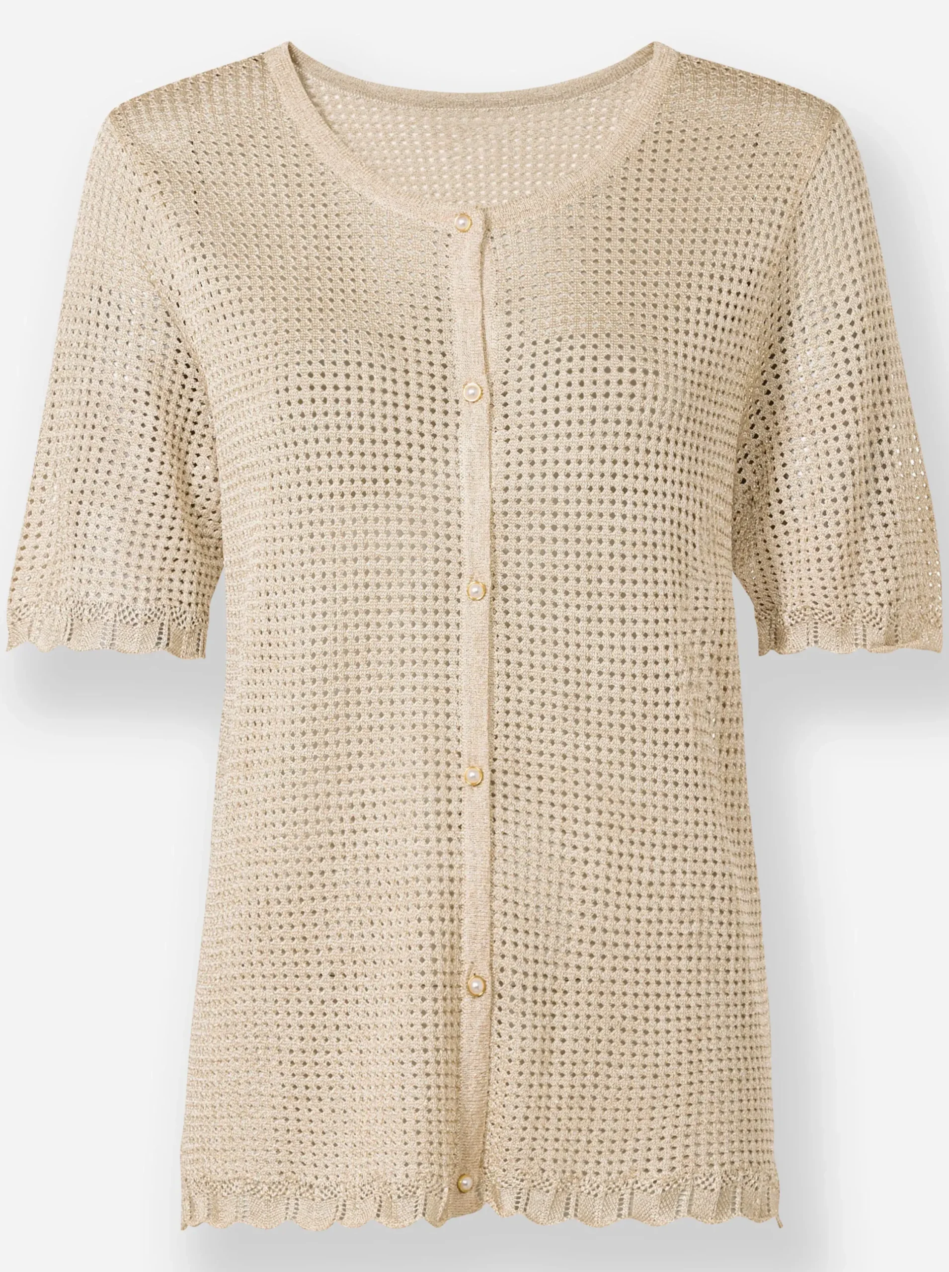 Strickjacken|heine Strickjacke sand