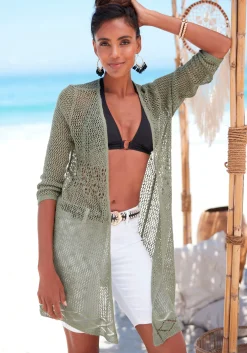Strandmode|s.Oliver Strickjacke khaki
