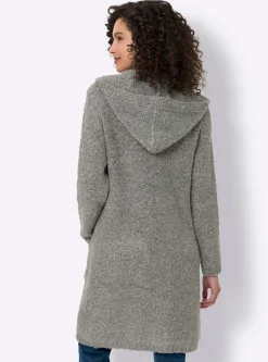 Strickjacken|heine Strickjacke steingrau-meliert