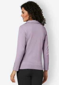 Strickjacken|CREATION L PREMIUM Strickjacke flieder