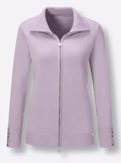 Strickjacken|CREATION L PREMIUM Strickjacke flieder