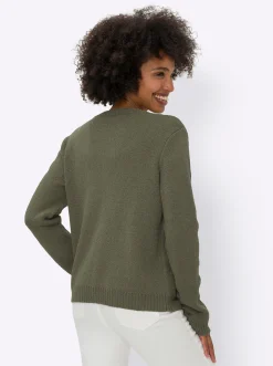 Strickjacken|heine Strickjacke khaki