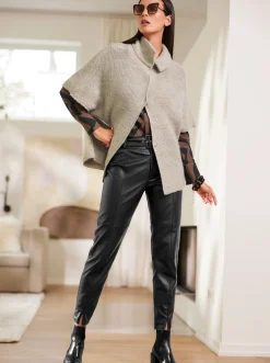 Strickjacken|heine Strickjacke champagner-beige-meliert