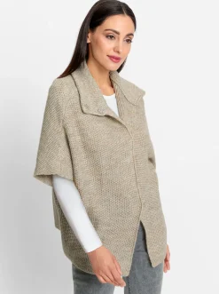 Strickjacken|heine Strickjacke champagner-beige-meliert