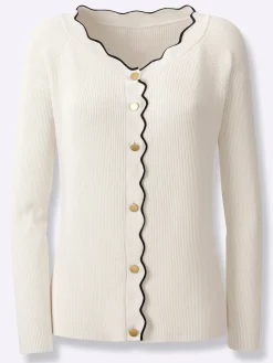 Strickjacken|heine Strickjacke champagner