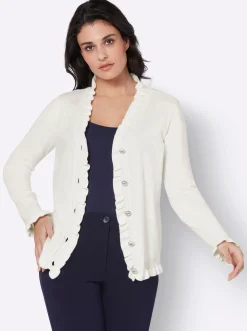 Strickjacken| Strickjacke ecru