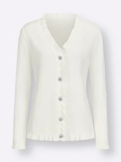 Strickjacken| Strickjacke ecru