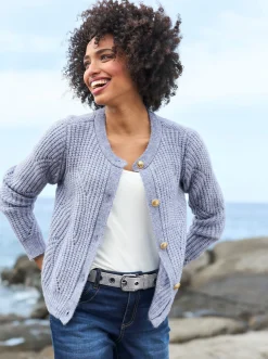 Strickjacken|heine Strickjacke taubenblau