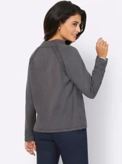 Strickjacken| Strickjacke anthrazit