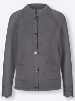 Strickjacken| Strickjacke anthrazit