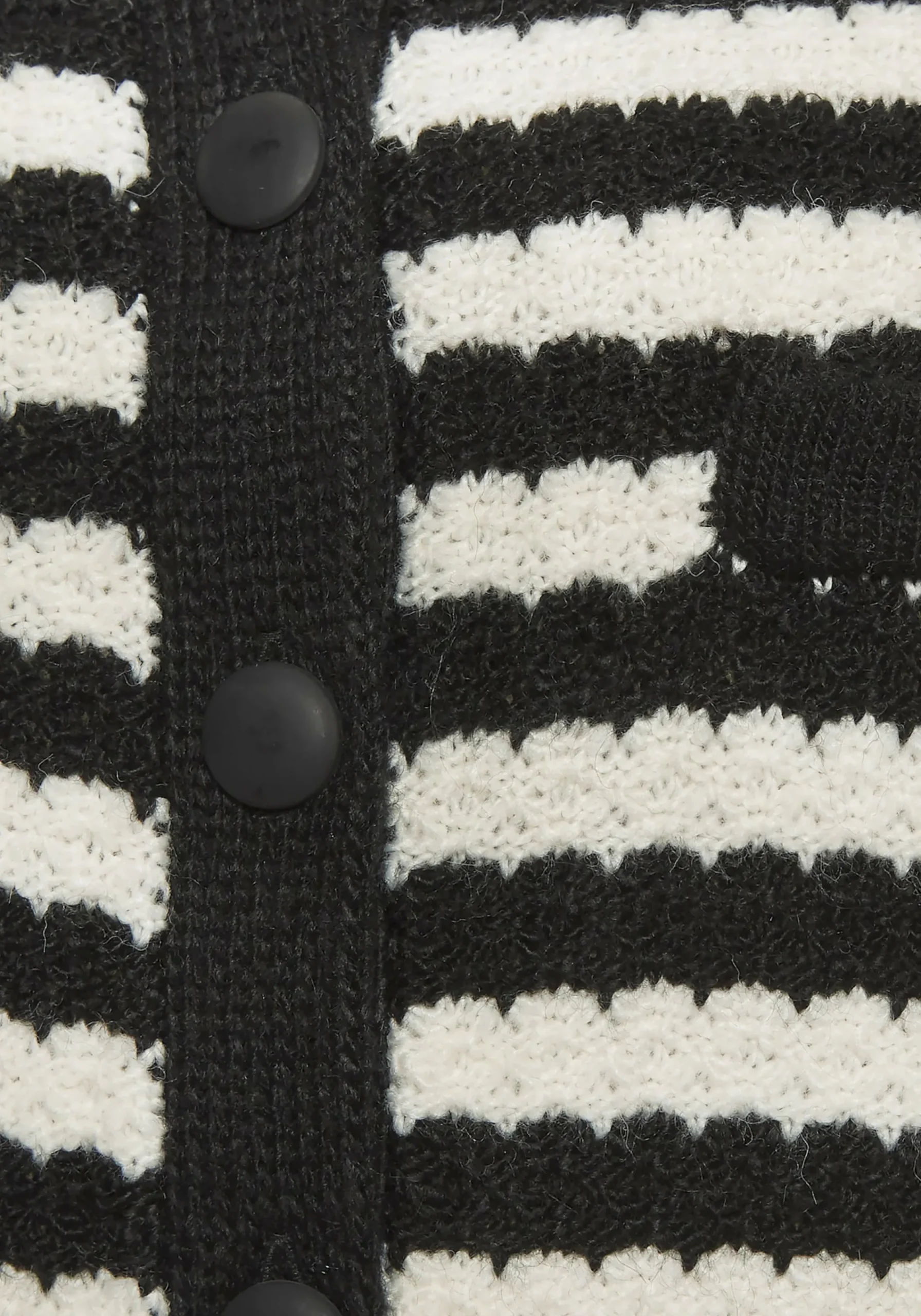 Strickjacken|LASCANA Strickjacke schwarz-weißgestreift