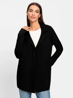 Strickjacken|heine Strickjacke mit Fledermausärmeln schwarz