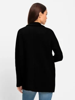 Strickjacken|heine Strickjacke mit Fledermausärmeln schwarz