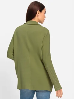 Strickjacken|heine Strickjacke mit Fledermausärmeln schilf