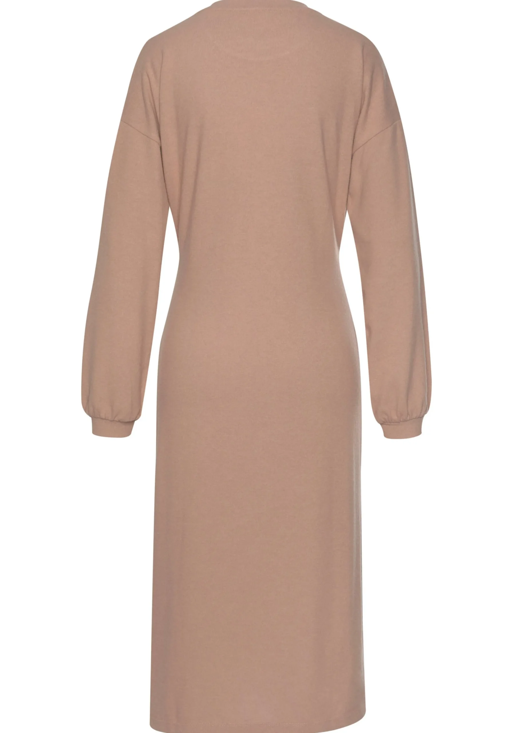 Kleider|LASCANA Strickkleid taupe