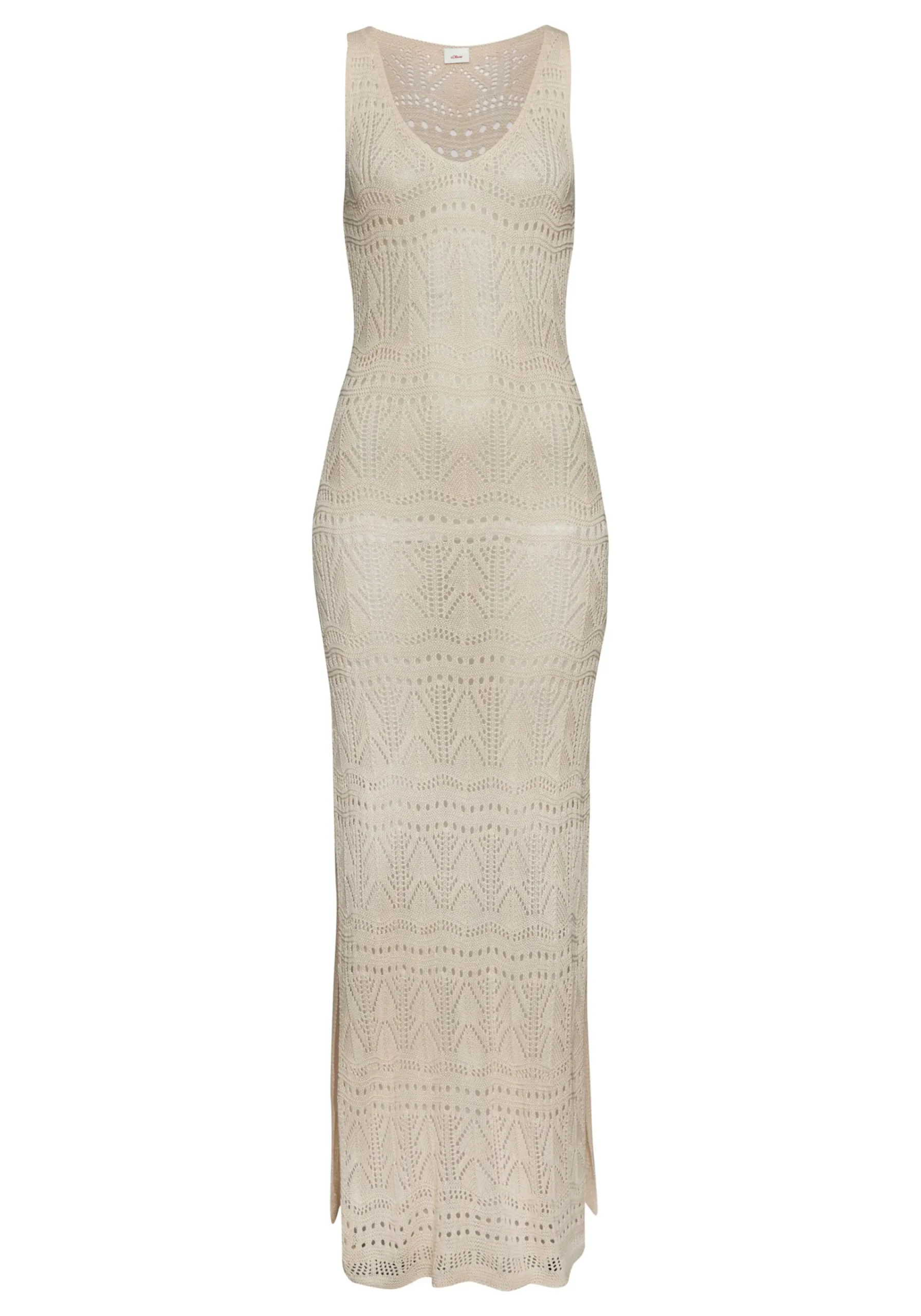 Kleider|s.Oliver Strickkleid sand