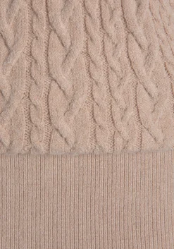 Kleider|LASCANA Strickkleid beige