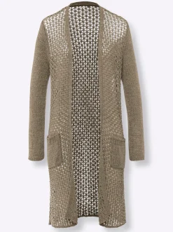 Strickjacken|heine Strickmantel schlamm