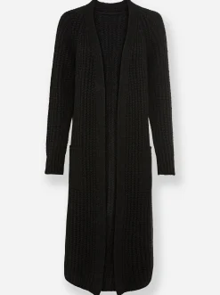 Strickjacken|heine Strickmantel schwarz