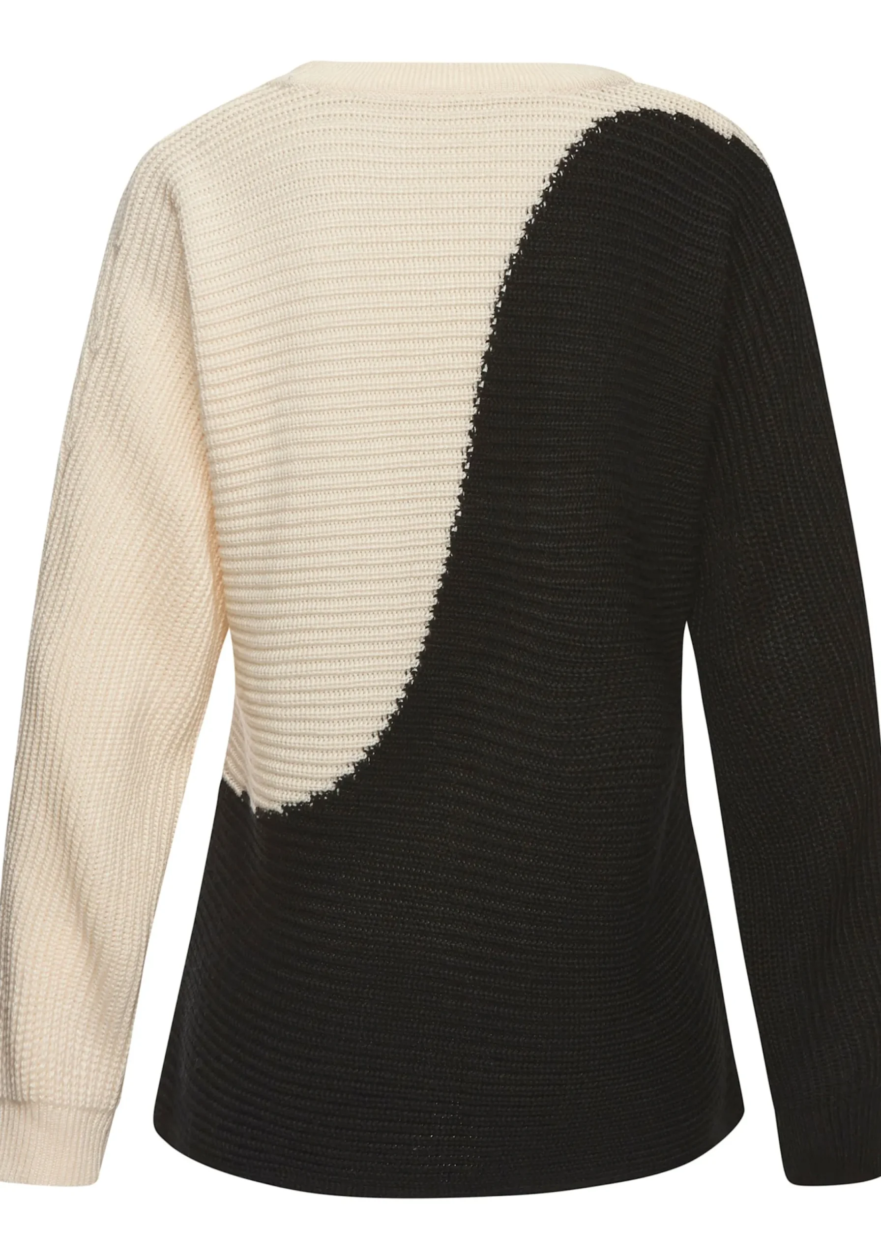 Strandmode|Pullover|Vivance Strickpullover beige-schwarz