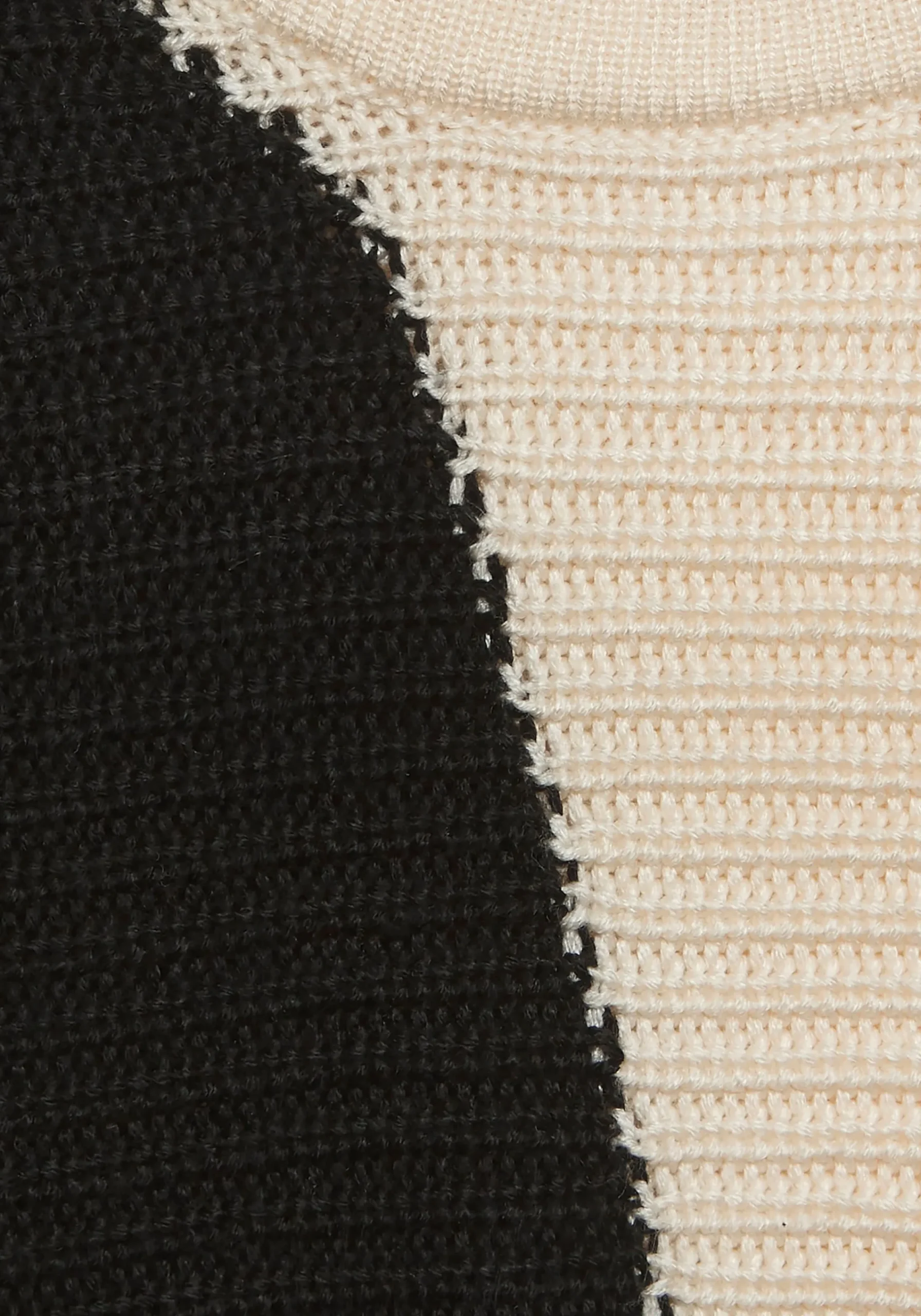 Strandmode|Pullover|Vivance Strickpullover beige-schwarz