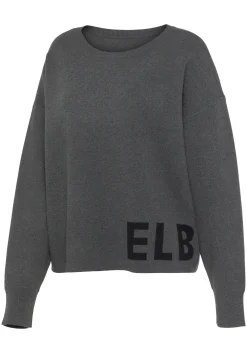 Strandmode|Pullover|Elbsand Strickpullover anthrazit