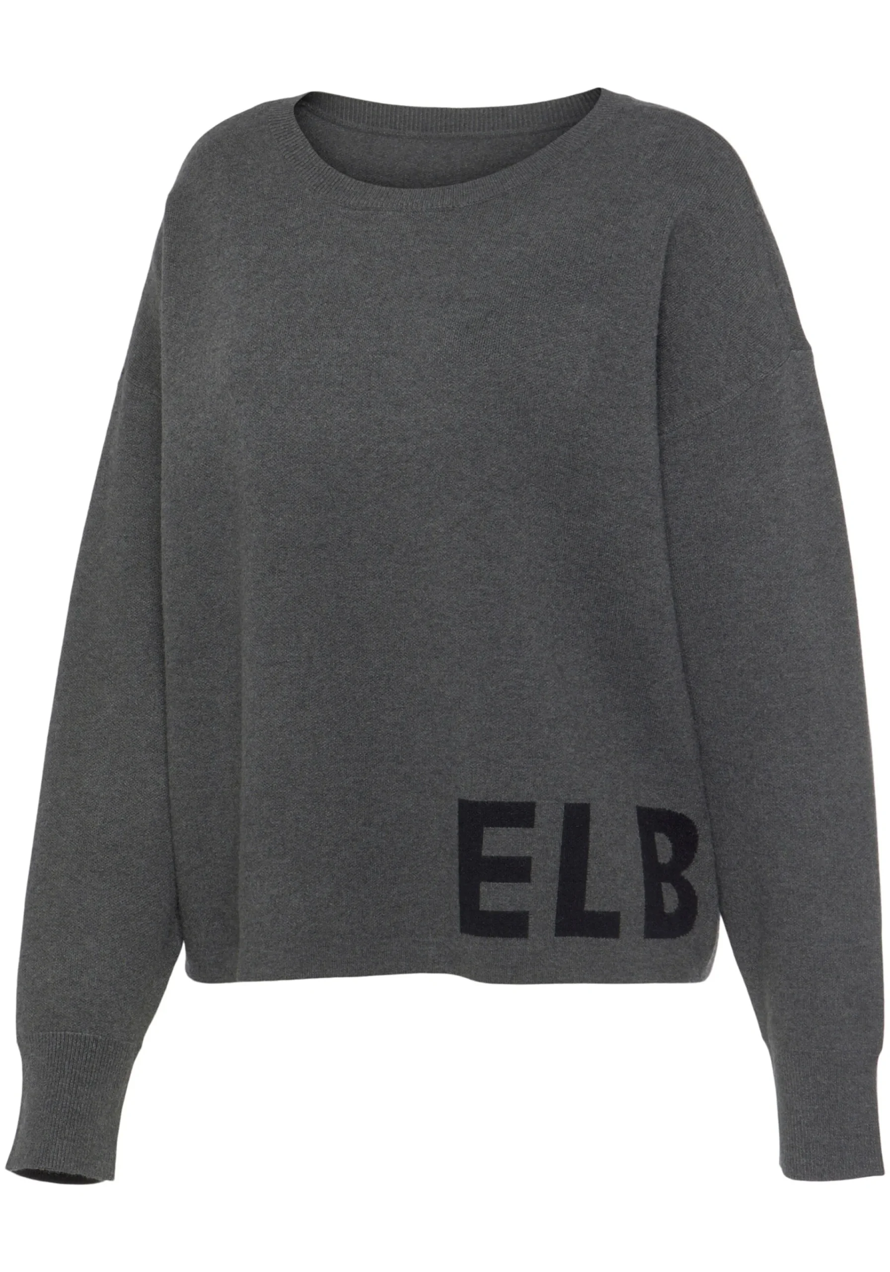 Strandmode|Pullover|Elbsand Strickpullover anthrazit