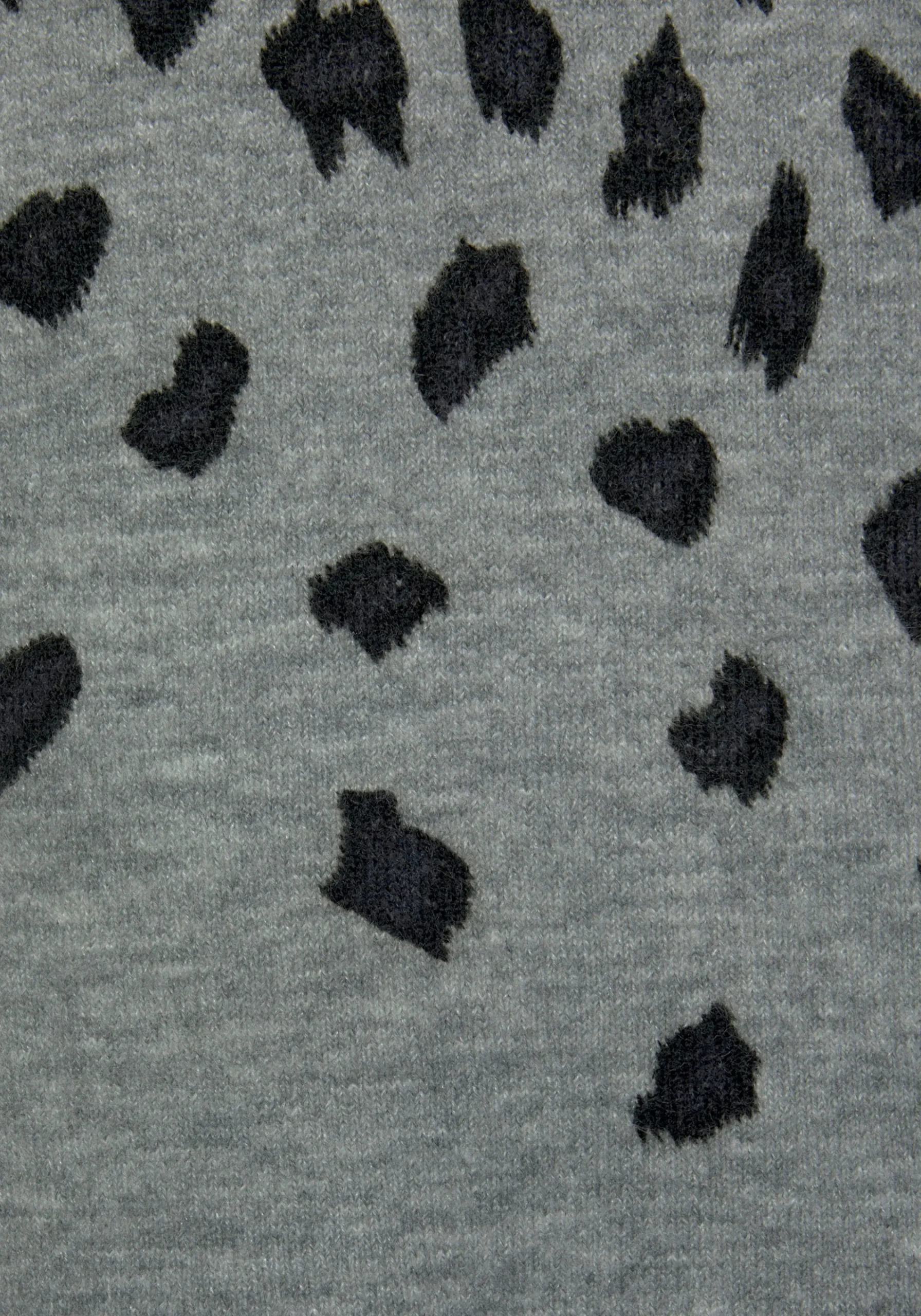 Strandmode|Pullover|LASCANA Strickpullover grau-meliert-leo