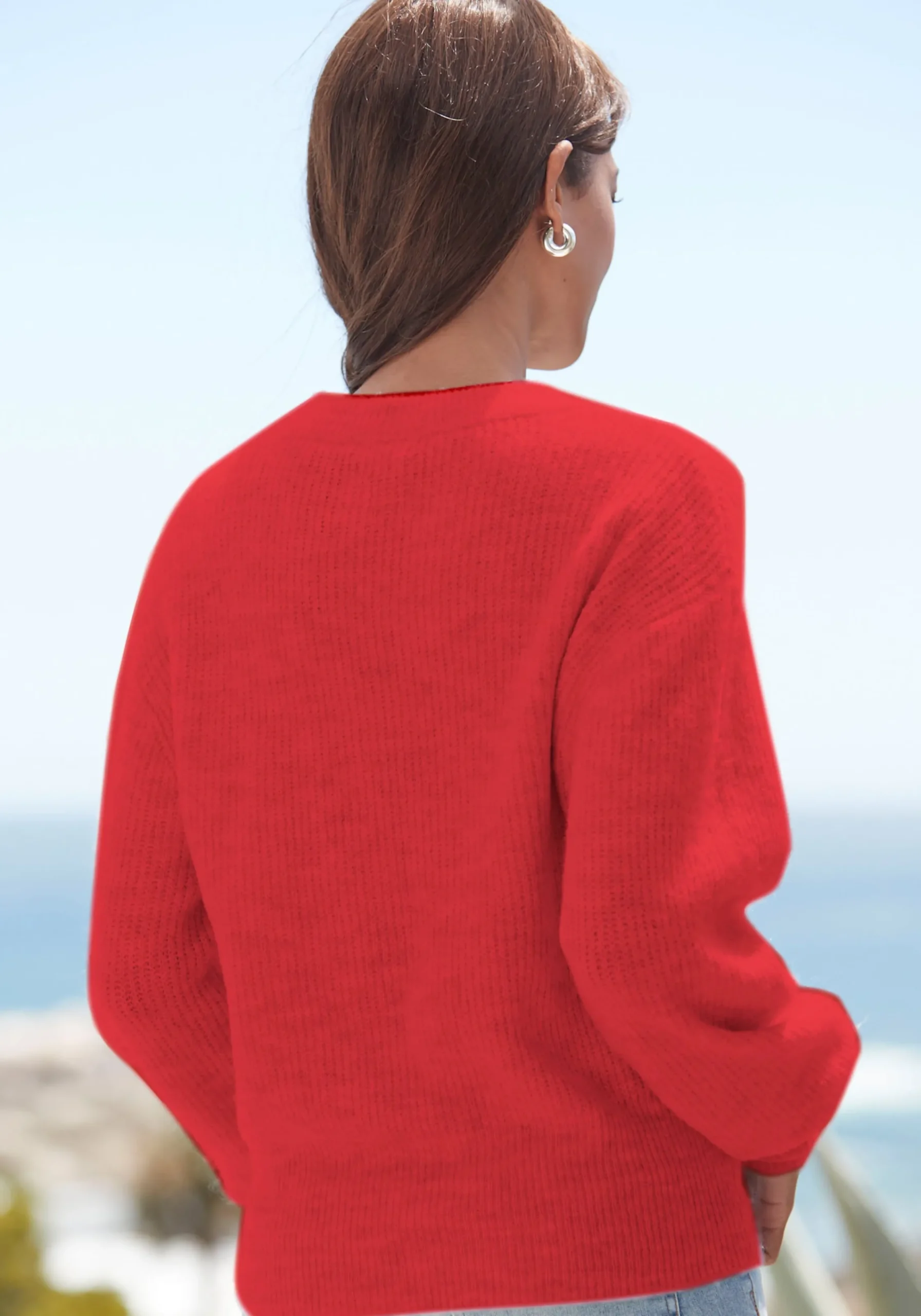 Strandmode|Pullover|LASCANA Strickpullover rot