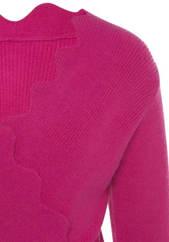 Strandmode|Pullover|LASCANA Strickpullover fuchsia