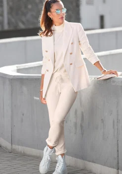 Strandmode|Pullover|LASCANA Strickpullover creme