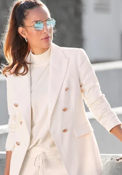 Strandmode|Pullover|LASCANA Strickpullover creme