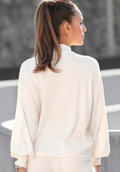Strandmode|Pullover|LASCANA Strickpullover creme