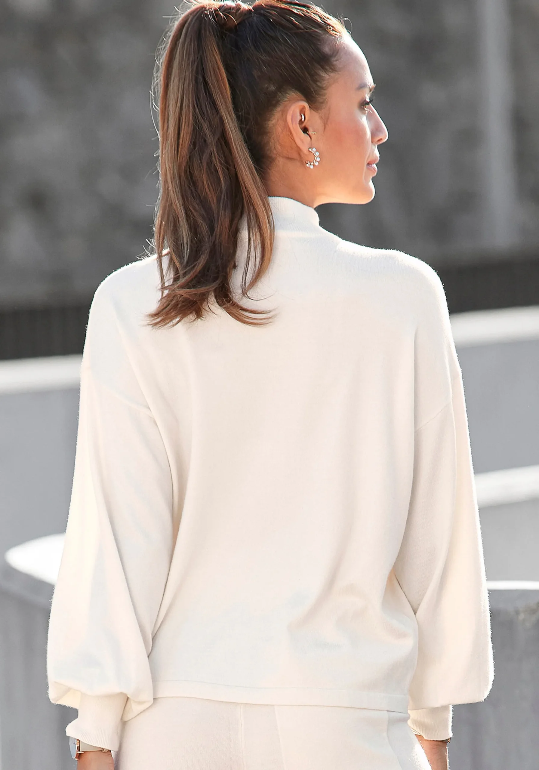 Strandmode|Pullover|LASCANA Strickpullover creme