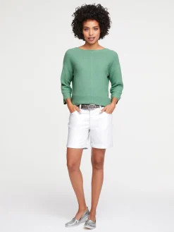 Strandmode|Pullover|heine Strickpullover mit Effekt-Strick lindgrün