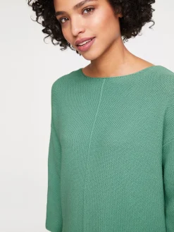 Strandmode|Pullover|heine Strickpullover mit Effekt-Strick lindgrün