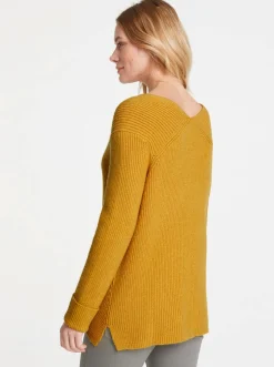 Basics|Pullover|heine Strickpullover mit V-Ausschnitt mais