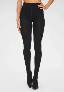 Strümpfe & Socken|Strandmode|Lavana Strickstrumpfhose schwarz